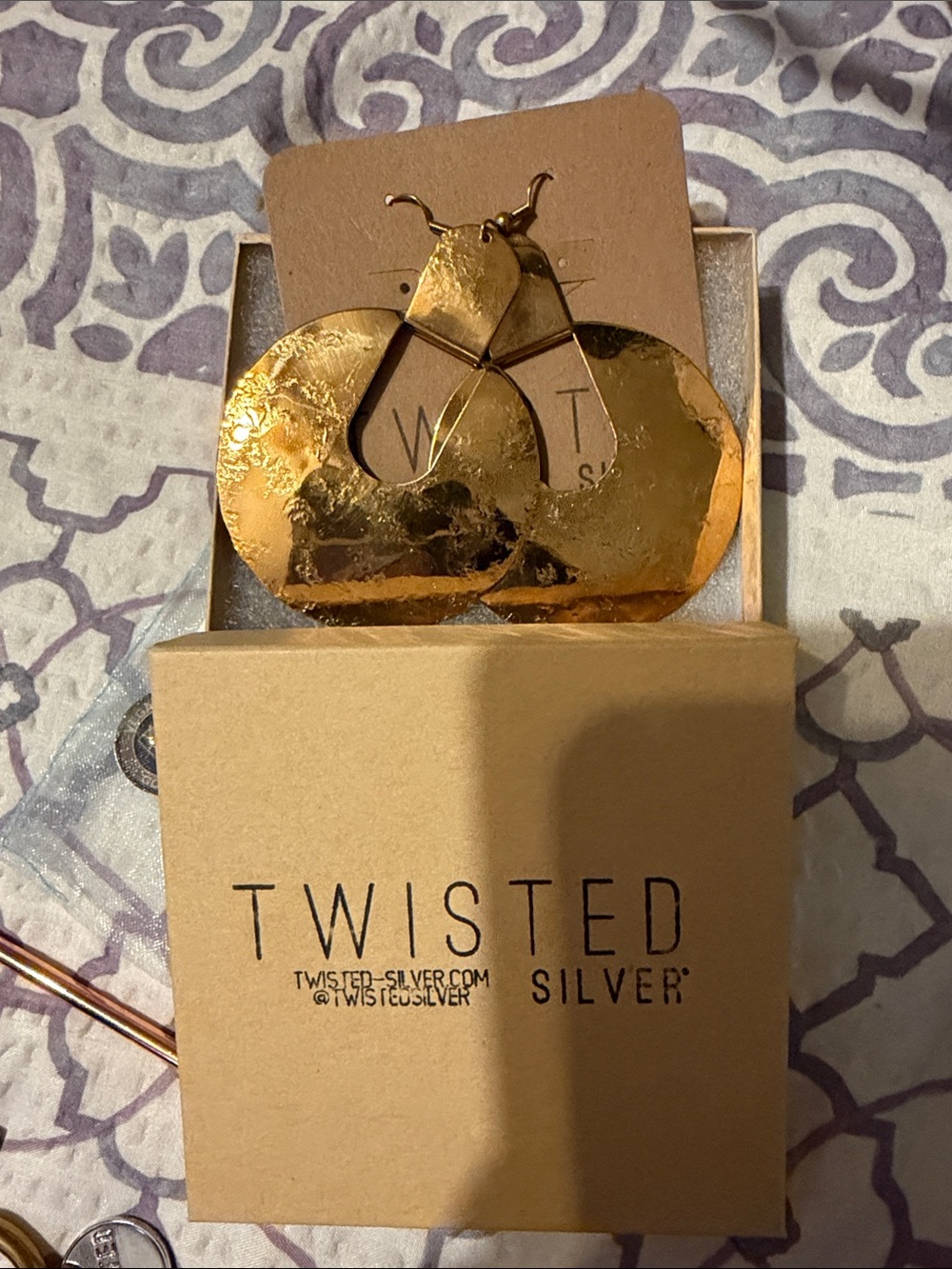 Brass Egypt Earrings